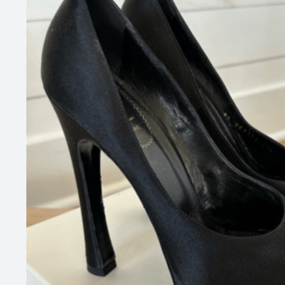 YSL black silk pumps - Picture 2 of 10